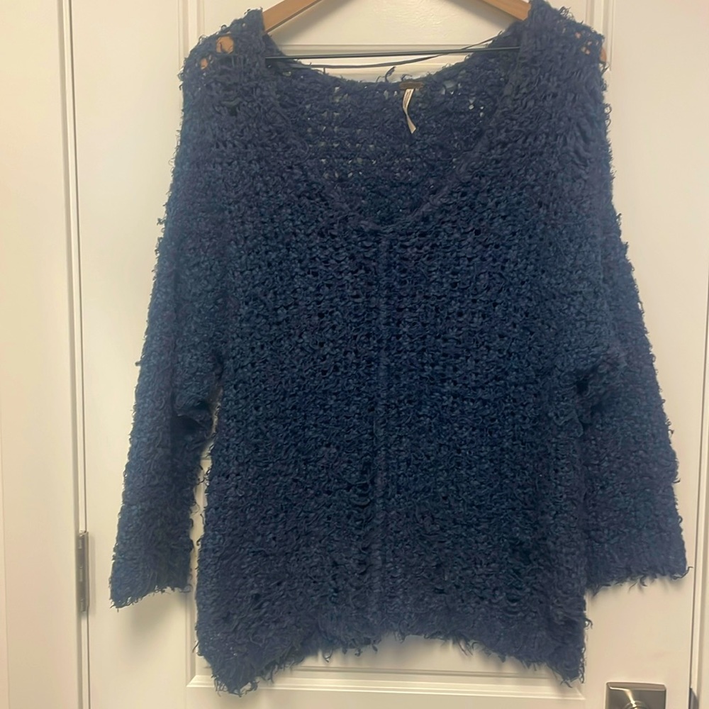 Free People Distressed Sweater